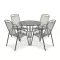 Zestaw mebli ogrodowych Melko 4+1