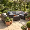 Zestaw 8-osobowych narożnych mebli ogrodowych City Big