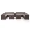 Zestaw 10-osobowych narożnych mebli ogrodowych City Large