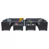City Large 10 személyes sarok kerti bútor garnitúra