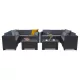 City Large 10 személyes sarok kerti bútor garnitúra
