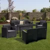 Nero IV Duży 7-osobowy zestaw mebli ogrodowych