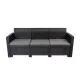 Sofa ogrodowa 3-osobowa Nero