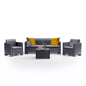 Zestaw 5-miejscowych mebli ogrodowych Nero