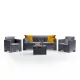 Zestaw 5-miejscowych mebli ogrodowych Nero