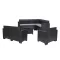 Zestaw 8-osobowych narożnych mebli ogrodowych Nero V