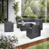 7-osobowy narożny zestaw mebli ogrodowych Nero V