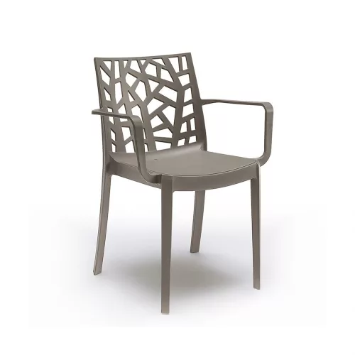 Plastikowe krzesło ogrodowe Trinity z podłokietnikiem