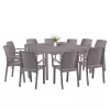 Zestaw mebli ogrodowych Letta 10+1
