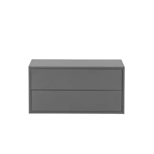 Szafka ścienna Boxie z 2 szufladami 40x80x37 cm antracytowa