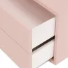 Boxie 2-szufladowa szafka ścienna 40x80x37 cm różowa