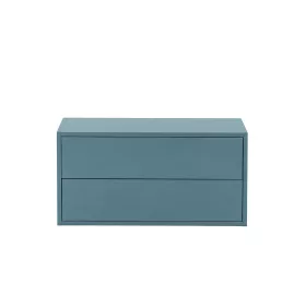 Boxie 2-szufladowa szafka ścienna 40x80x37 cm petrol blue