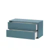 Boxie 2-szufladowa szafka ścienna 40x80x37 cm petrol blue