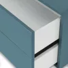 Boxie 2-szufladowa szafka ścienna 40x80x37 cm petrol blue