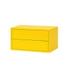 Boxie 2-szufladowa szafka ścienna 40x80x37 cm żółta