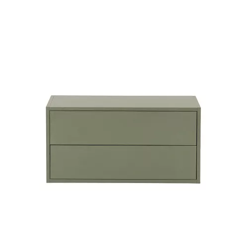 Szafka ścienna Boxie z 2 szufladami 40x80x37 cm zielona