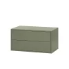 Szafka ścienna Boxie z 2 szufladami 40x80x37 cm zielona