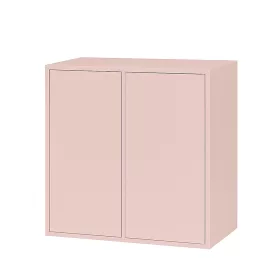 Boxie 2-drzwiowa szafka ścienna 80x80x37 cm różowa