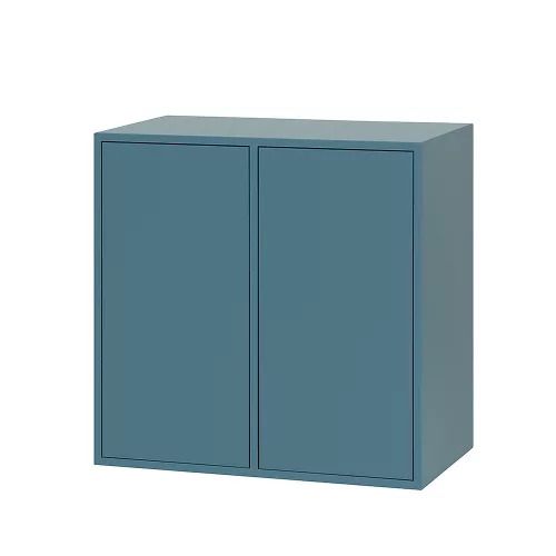 Boxie 2-drzwiowa szafka ścienna 80x80x37 cm petrol blue