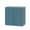 Boxie 2-drzwiowa szafka ścienna 80x80x37 cm petrol blue