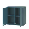 Boxie 2-drzwiowa szafka ścienna 80x80x37 cm petrol blue