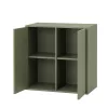 Boxie 2-drzwiowa szafka ścienna 80x80x37 cm zielona