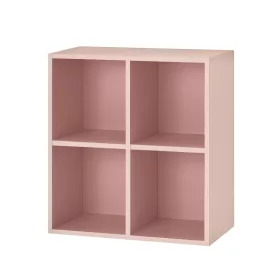 Otwarta szafka ścienna Boxie 80x80x37 cm różowa