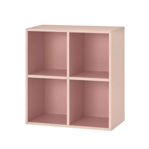 Otwarta szafka ścienna Boxie 80x80x37 cm różowa