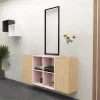 Otwarta szafka ścienna Boxie 80x80x37 cm różowa
