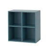 Otwarta szafka ścienna Boxie 80x80x37 cm petrol blue