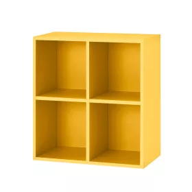 Otwarta szafka ścienna Boxie 80x80x37 cm żółta