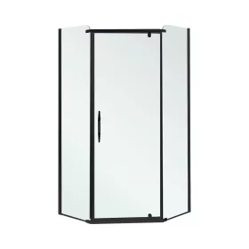   Celtic 100x100 cm pięciokątna kabina prysznicowa bez brodzika czarna