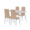 Zestaw jadalniany Renton 4+1 beżowo-szary