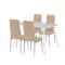 Zestaw jadalniany Renton 4+1 beżowo-szary