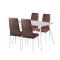 Zestaw jadalniany Jenna 4+1 brązowy