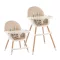 Krzesełko do karmienia 2 w 1 beżowe