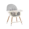 Krzesełko do karmienia 2 w 1 szare