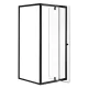 Przyścienna kabina prysznicowa kątowa Flexi 80x80 cm bez brodzika