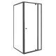 Flexi 80x80 cm sarokba szerelhető szögletes zuhanykabin zuhanytálca nélkül