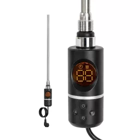   Grzejnik elektryczny z cyfrowym regulatorem temperatury o mocy 400 W, bez obciążenia