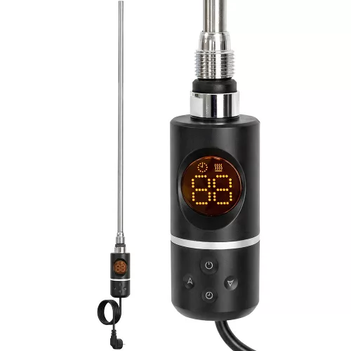 Grzejnik elektryczny z cyfrowym regulatorem temperatury o mocy 800 W, bez obciążenia