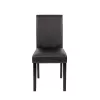 Skórzane krzesło do jadalni Kelly w kolorze czarnym