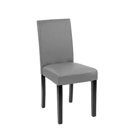Skórzane krzesło do jadalni Kelly w kolorze szarym