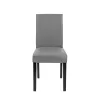 Skórzane krzesło do jadalni Kelly w kolorze szarym