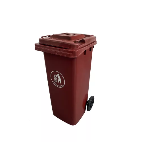 Pojemnik na odpady 120L brązowy