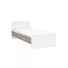 Łóżko pojedyncze Miami 90x200 cm dąb biały-ork