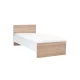 Łóżko pojedyncze Miami 90x200 cm dąb sonoma-biały