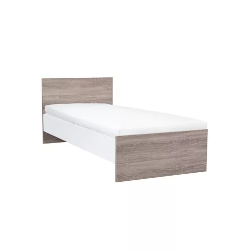 Łóżko pojedyncze Miami 90x200 cm dąb york-biały