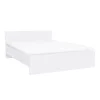 Łóżko podwójne Miami bez uchwytu na pościel 160x200 cm biało-białe