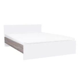   Łóżko podwójne Miami bez uchwytu na pościel 160x200 cm dąb biały-ork